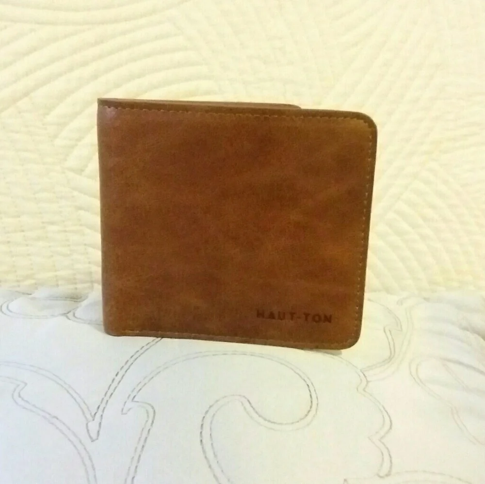 HAUT-TON 100% Authentic Genuine Leather Wallet